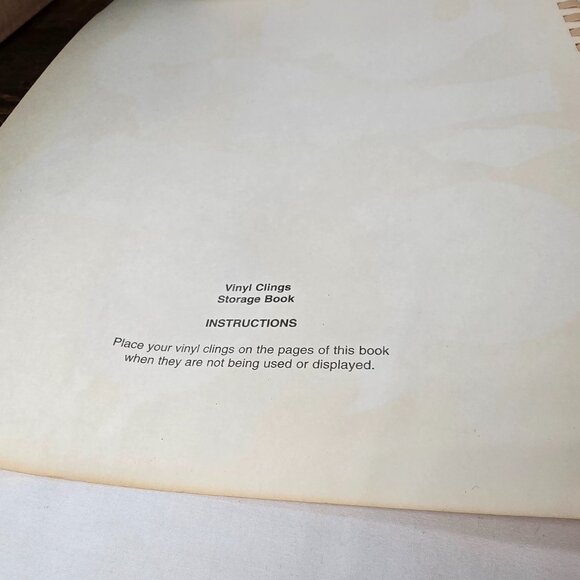 Vintage Halloween Window Clings Book Vinyl Stickers Glow in the Dark Christmas - Picture 5 of 16